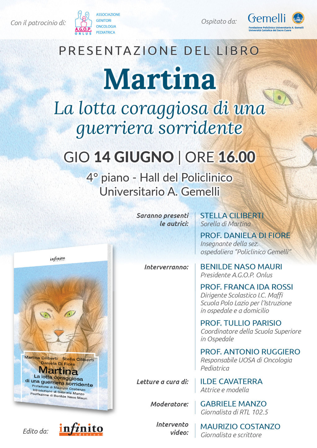 Libro "Martina - La lotta coraggiosa di una guerriera sorridente"