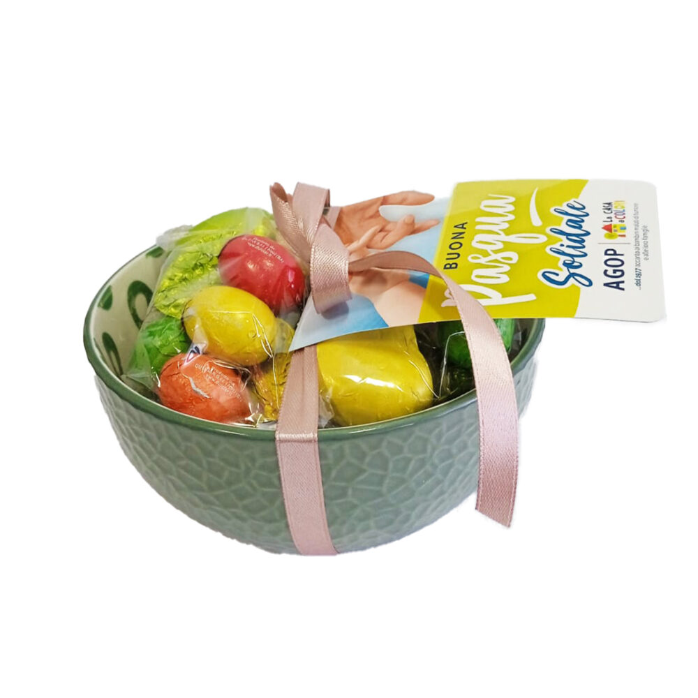 TOGNANA BOLO ceramica (verde) con cioccolatini ripieni 200 g